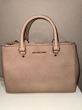 Michael Kors Pale Blush Saffiano Satchel